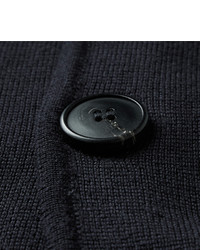 Мужской темно-синий вязаный пиджак от Sunspel