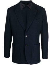 Мужской темно-синий вязаный пиджак от Brioni