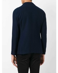 Мужской темно-синий вязаный пиджак от Tagliatore