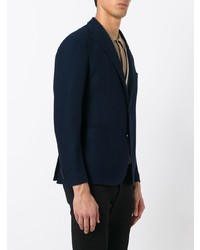 Мужской темно-синий вязаный пиджак от Tagliatore