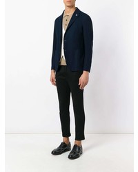 Мужской темно-синий вязаный пиджак от Tagliatore