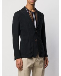 Мужской темно-синий вязаный пиджак от Giorgio Armani