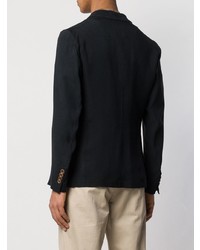 Мужской темно-синий вязаный пиджак от Giorgio Armani