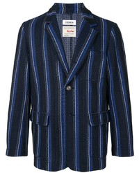 Мужской темно-синий вязаный пиджак от Coohem