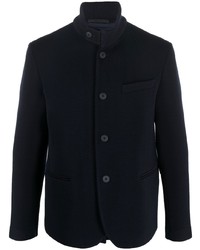 Мужской темно-синий вязаный пиджак от Giorgio Armani