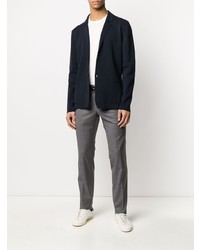 Мужской темно-синий вязаный пиджак от Roberto Collina