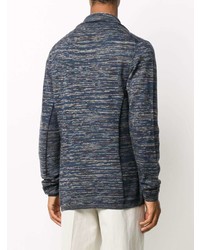 Мужской темно-синий вязаный пиджак от Missoni