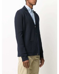 Мужской темно-синий вязаный пиджак от Nuur