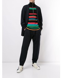 Мужской темно-синий вязаный пиджак от Kolor