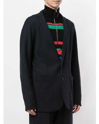 Мужской темно-синий вязаный пиджак от Kolor