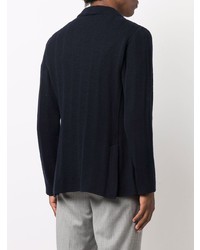 Мужской темно-синий вязаный пиджак от Lardini