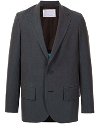 Мужской темно-синий вязаный пиджак от Kolor
