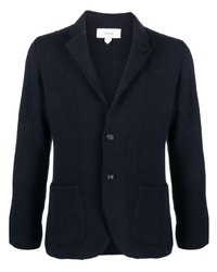 Мужской темно-синий вязаный пиджак от Lardini