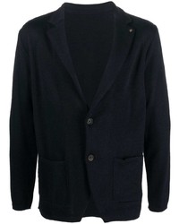 Мужской темно-синий вязаный пиджак от Manuel Ritz