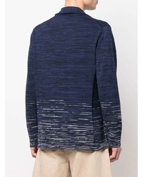 Мужской темно-синий вязаный пиджак от Missoni