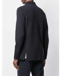 Мужской темно-синий вязаный пиджак от N.Peal