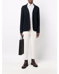 Мужской темно-синий вязаный пиджак от Z Zegna