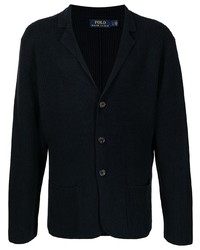 Мужской темно-синий вязаный пиджак от Polo Ralph Lauren