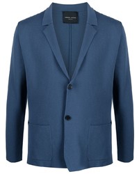 Мужской темно-синий вязаный пиджак от Roberto Collina