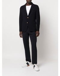 Мужской темно-синий вязаный пиджак от Tagliatore