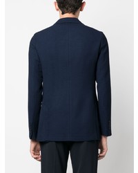 Мужской темно-синий вязаный пиджак от Circolo 1901