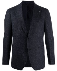 Мужской темно-синий вязаный пиджак от Tagliatore