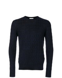 Мужской темно-синий вязаный свитер от Ballantyne