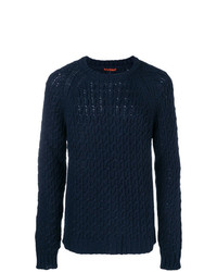 Мужской темно-синий вязаный свитер от Barena