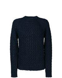Мужской темно-синий вязаный свитер от Barena