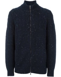 Мужской темно-синий вязаный свитер от Brunello Cucinelli