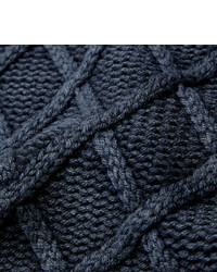 Мужской темно-синий вязаный свитер от Tod's