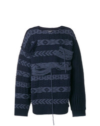 Мужской темно-синий вязаный свитер от Calvin Klein 205W39nyc