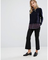 Женский темно-синий вязаный свитер от Whistles