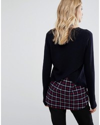 Женский темно-синий вязаный свитер от Whistles