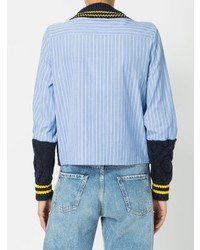 Женский темно-синий вязаный свитер от Maison Margiela