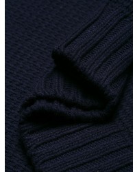 Мужской темно-синий вязаный свитер от Prada
