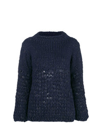 Женский темно-синий вязаный свитер от Gentry Portofino