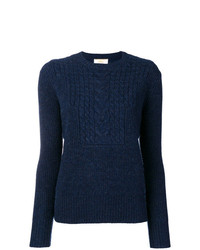 Женский темно-синий вязаный свитер от Le Mont St Michel