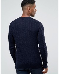 Мужской темно-синий вязаный свитер от Jack Wills