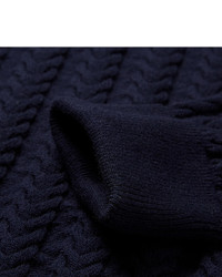 Мужской темно-синий вязаный свитер от Dunhill