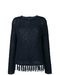 Женский темно-синий вязаный свитер от Woolrich