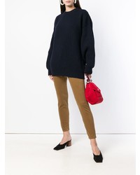 Темно-синий вязаный свободный свитер от Department 5