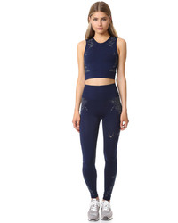 Темно-синий вязаный укороченный топ от Lucas Hugh