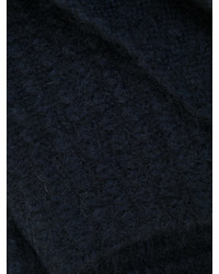 Мужской темно-синий вязаный шарф от Stella McCartney