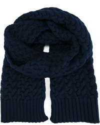 Мужской темно-синий вязаный шарф от Dolce & Gabbana