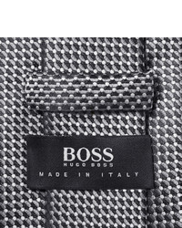 Мужской темно-синий галстук в вертикальную полоску от Hugo Boss