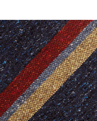 Мужской темно-синий галстук в вертикальную полоску от Turnbull & Asser