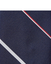 Мужской темно-синий галстук в горизонтальную полоску от Thom Browne