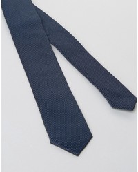 Мужской темно-синий галстук в горошек от Asos