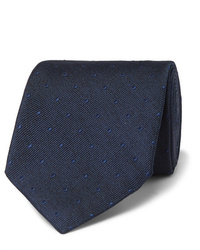 Мужской темно-синий галстук в горошек от Tom Ford
